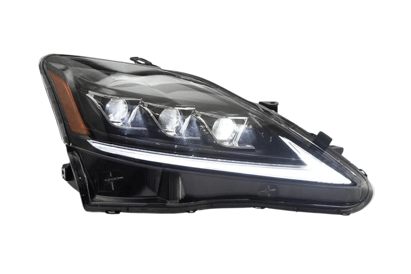 #2046 LEXUS IS ヘッドライト① Lexus IS250/IS250C/IS350/IS220d & ISF(XE20) Black Matrix Projector