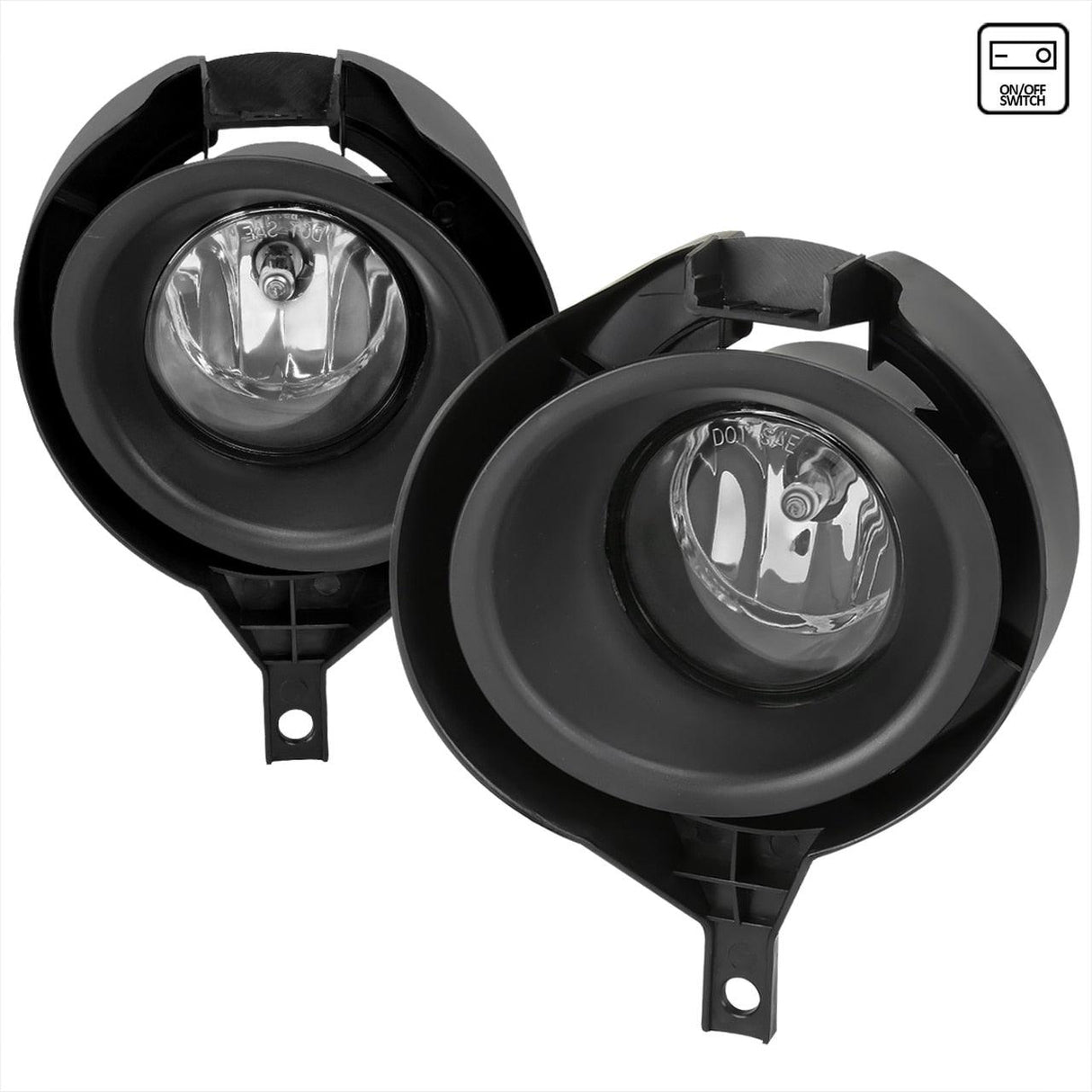 Spec-D OEM Fog Lights Nissan Frontier [w/ Factory Chrome Bumpers] (2005-2019) Chrome Housing - Clear Lens
