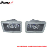 Universal 4X6 Square H4 Headlight Lamp With Halogen Bulb Clear Lens