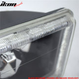 Universal 4X6 Square H4 Headlight Lamp With Halogen Bulb Clear Lens
