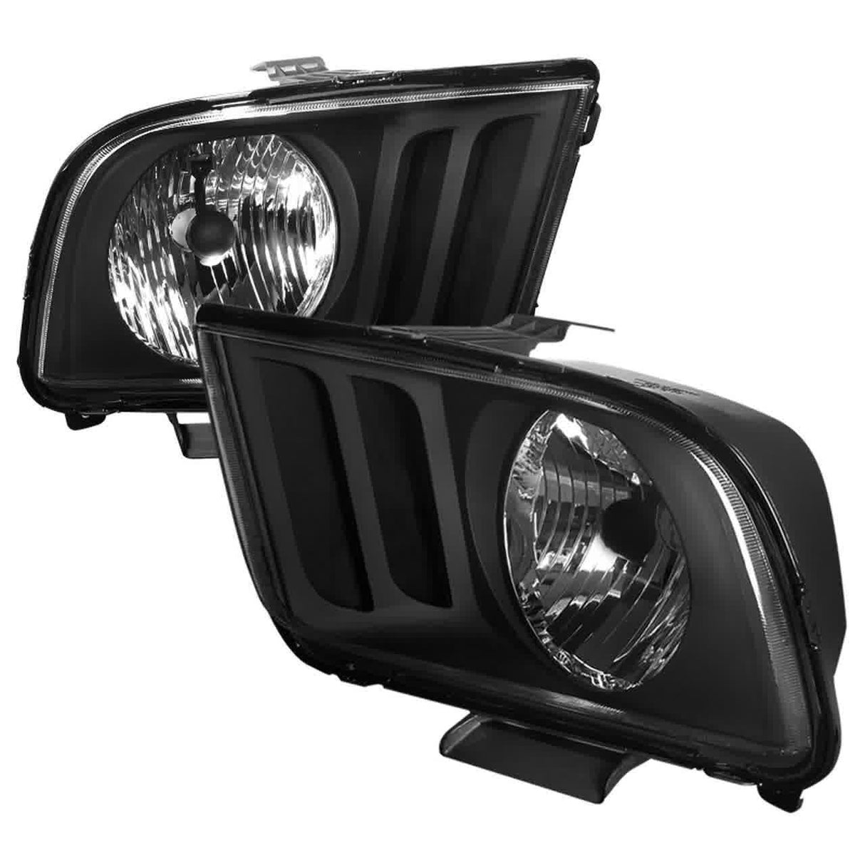 Spec-D Headlights Ford Mustang S197 (05-09) OEM Replacement Matte Black or Chrome Housing