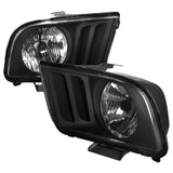 Spec-D Headlights Ford Mustang S197 (05-09) OEM Replacement Matte Black or Chrome Housing