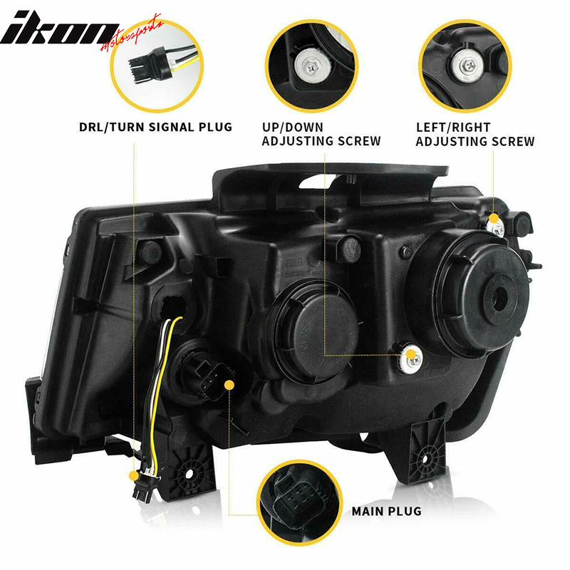 2014-2015 Chevy Camaro 6th Gen Style DRL LED Headlights with 20 Colors