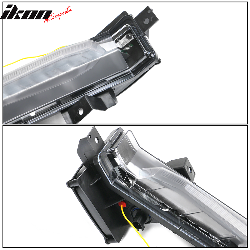 2016-2018 Chevy Camaro SS Fog Lights w/ Amber Truning Signal ABS PC