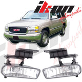 Fits 99-02 Chevyado Clear Lens Fog Light 00-06 Suburban Tahoe+Hid6000K