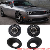 2015-2023 DodgeÂ Challenger Front Fog Light Pair Clear Lens ABS