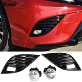 2018-2020 Toyota Camry SE XSE Black OE Front Lower Foglights Pair