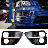 2015-2017Â Subaru WRX Sti White DRL & Amber Switchback Fog Light Covers