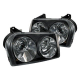 Spec-D Projector Headlights Chrysler 300 [Halo] (2005-2010) Black Housing