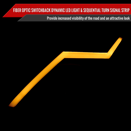 Nissan 350Z Switchback Sequential Animated LED Bar HID Projector Headlights (2003-2009) - K2 Industries