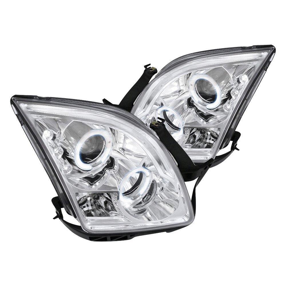 Spec-D Projector Headlights Ford Fusion (06-09) LED Halo - Black or Chrome