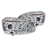 Spec-D Projector Headlights Golf/Rabbit (06-08) Jetta (06-10) MK5 [Halo LED] Black / Chrome