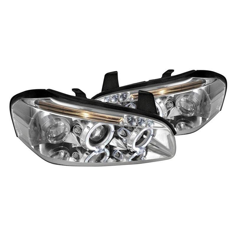 Spec-D Projector Headlights Nissan Maxima (00-01) LED Halo - Black