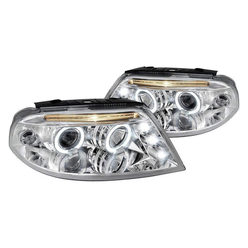 Spec-D Projector Headlights VW Passat (01-05) Dual LED Halo - Black or Chrome