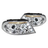Spec-D Projector Headlights VW Passat (01-05) Dual LED Halo - Black or Chrome