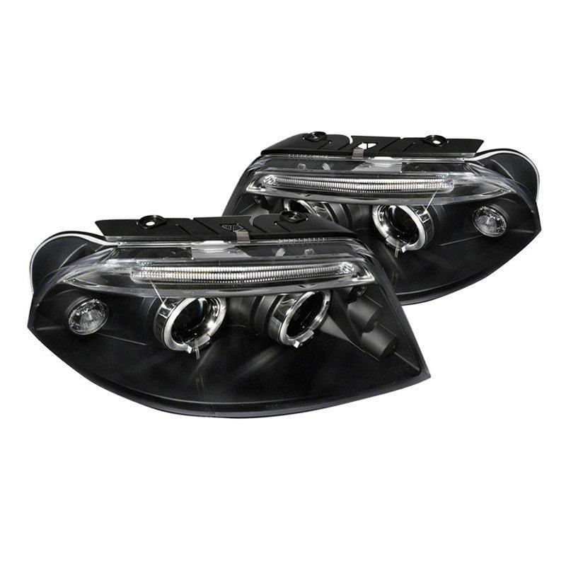 Spec-D Projector Headlights VW Passat (01-05) Dual LED Halo - Black or Chrome