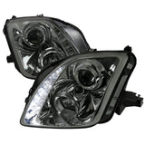 Spec-D Projector Headlights Honda Prelude (97-01) w/ LED Strip - Black / Tinted