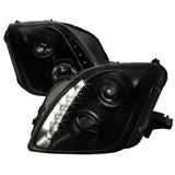 Spec-D Projector Headlights Honda Prelude (97-01) w/ LED Strip - Black / Tinted