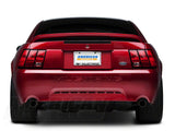 SpeedForm License Plate Frame; Black Pony with Black Mustang Lettering (Universal; Some Adaptation May Be Required)