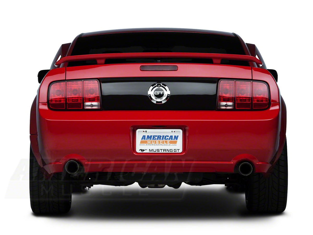 SpeedForm License Plate Frame; Black Pony with Mustang GT Lettering (Universal; Some Adaptation May Be Required)