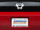 SpeedForm License Plate Frame; Black Pony with Mustang GT Lettering (Universal; Some Adaptation May Be Required)