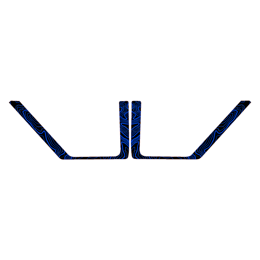 Topo Front Door Net Trim Overlay Kit (Printed Series) - 2021+ Bronco