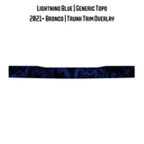 Topo Trunk Trim Overlay / Protector - 2021+ Bronco