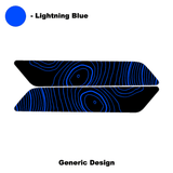 Topo Interior Rear Door Grab Handle Overlay Kit (Printed Series) - 2021+ Bronco 4 Door