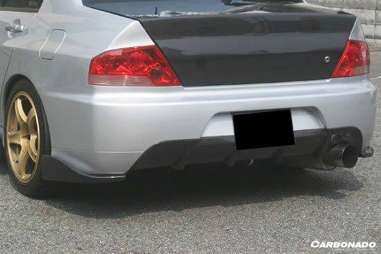 2003-2006 Mitsubishi Evo 7 8 9 JDM Style Carbon Fiber Rear Lip