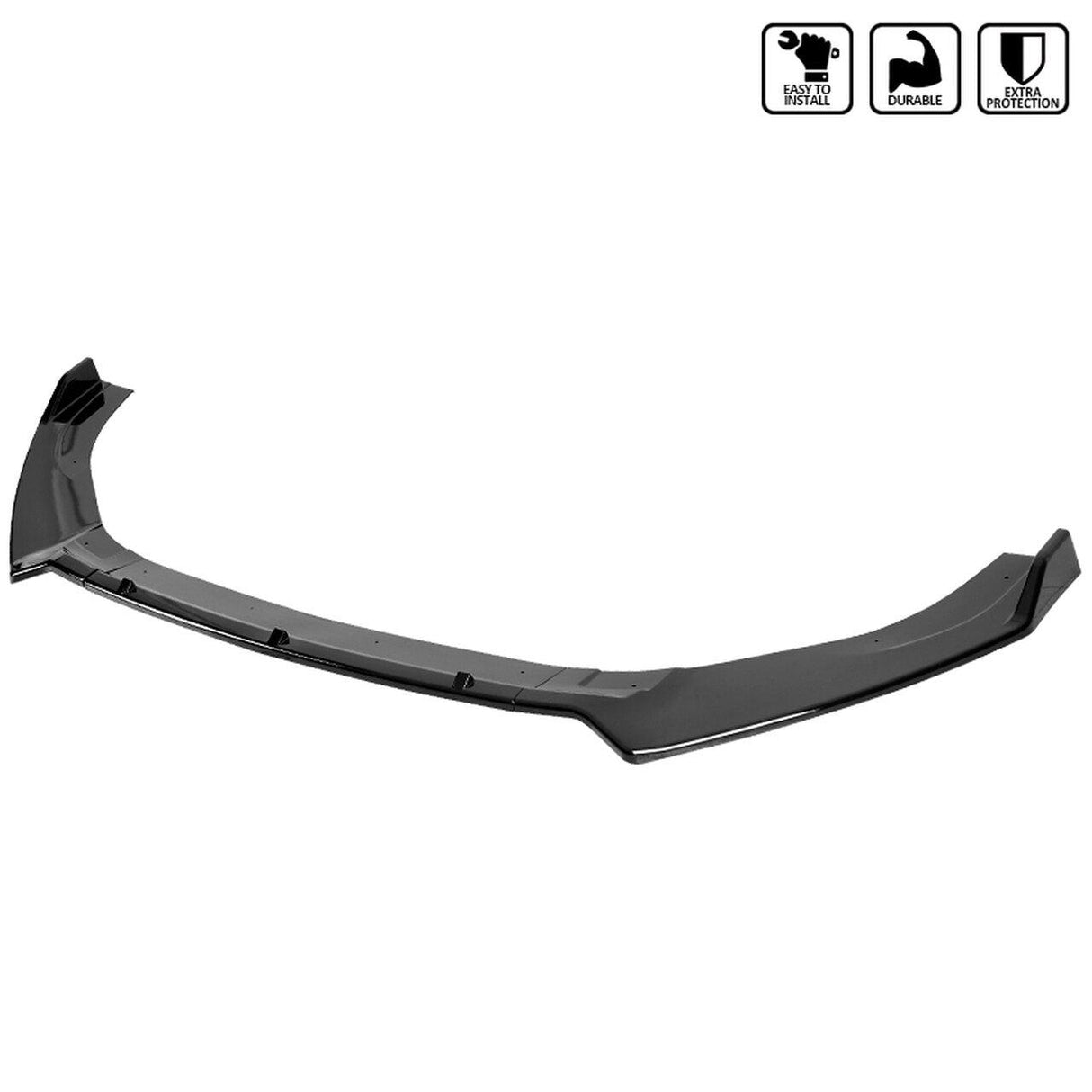 Spec-D Front Bumper Lip VW Golf GTI/R/R-Line MK7 (2014-2020) Black