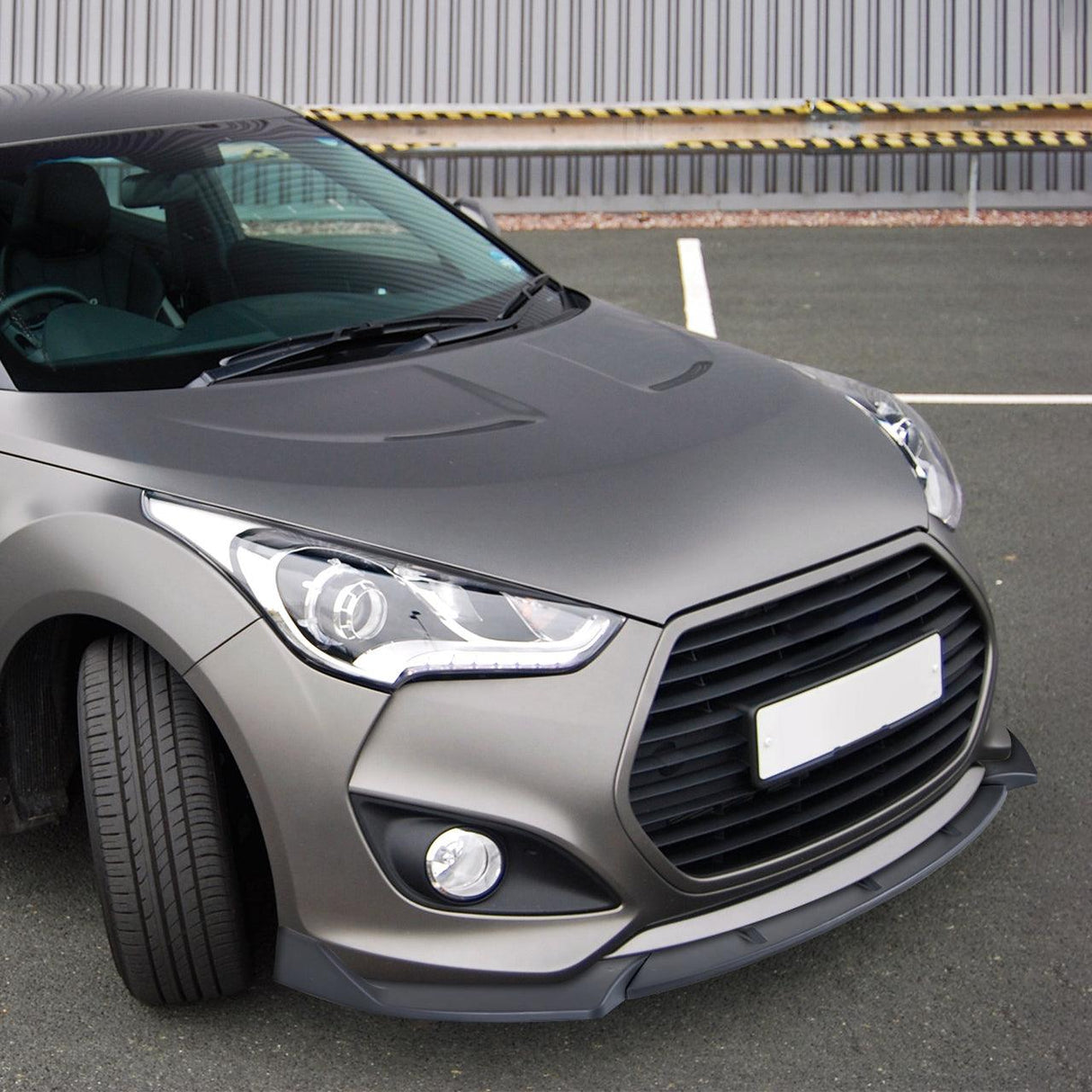Spec-D Front Bumper Lip Hyundai Veloster Non Turbo (12-17) Turbo (13-17) Black
