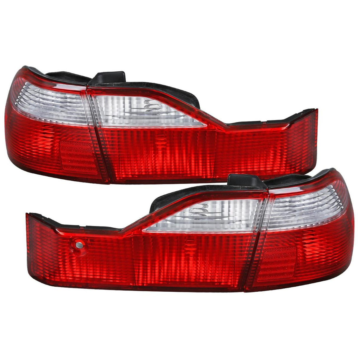 Spec-D Tail Lights Honda Accord Sedan (1998-1999-2000) Red/Clear