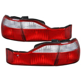 Spec-D Tail Lights Honda Accord Sedan (1998-1999-2000) Red/Clear