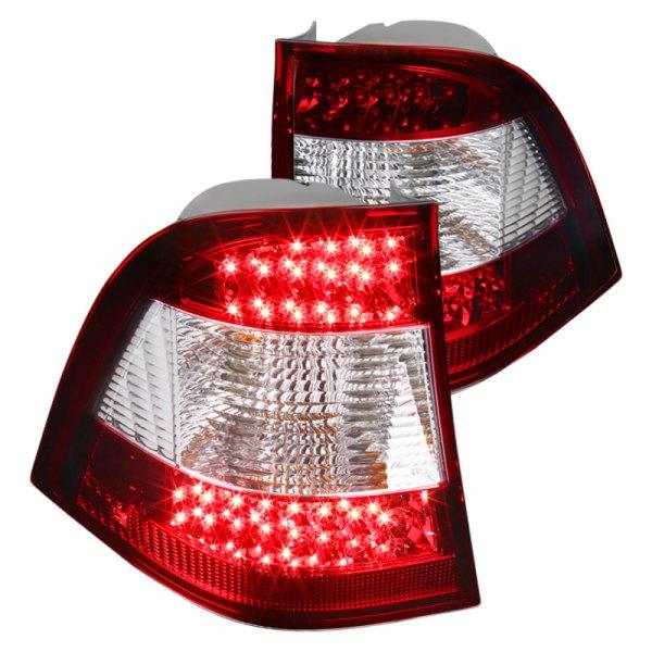 Spec-D LED Tail Lights Mercedes W163 ML230 ML320 ML350 ML430 ML500 (98-05) Smoke / Red Smoke / Red Clear Lens