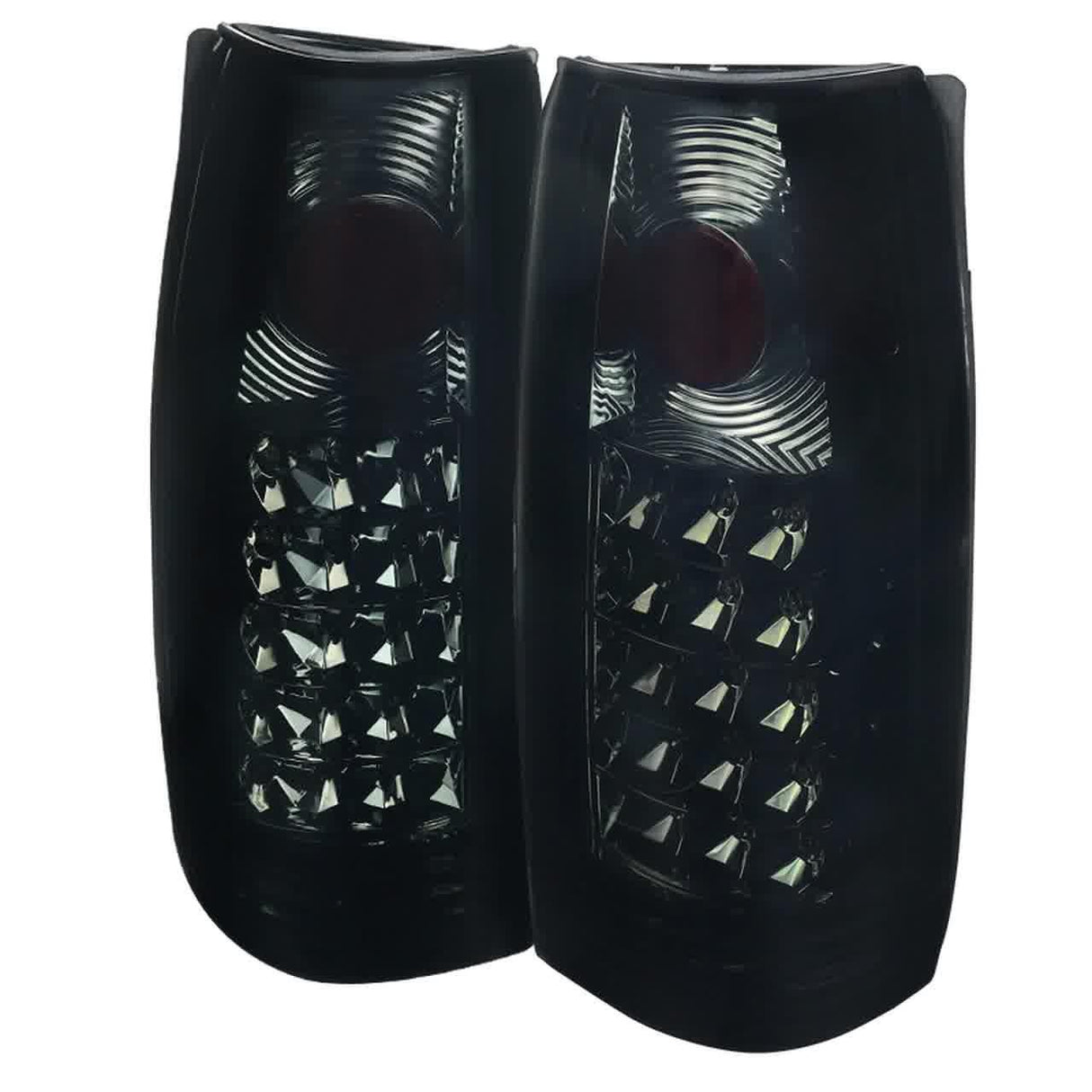Spec-D Tail Lights Chevy Silverado (88-98) Blazer Full Size (92-94) [APC LED] Chrome or Black Housing