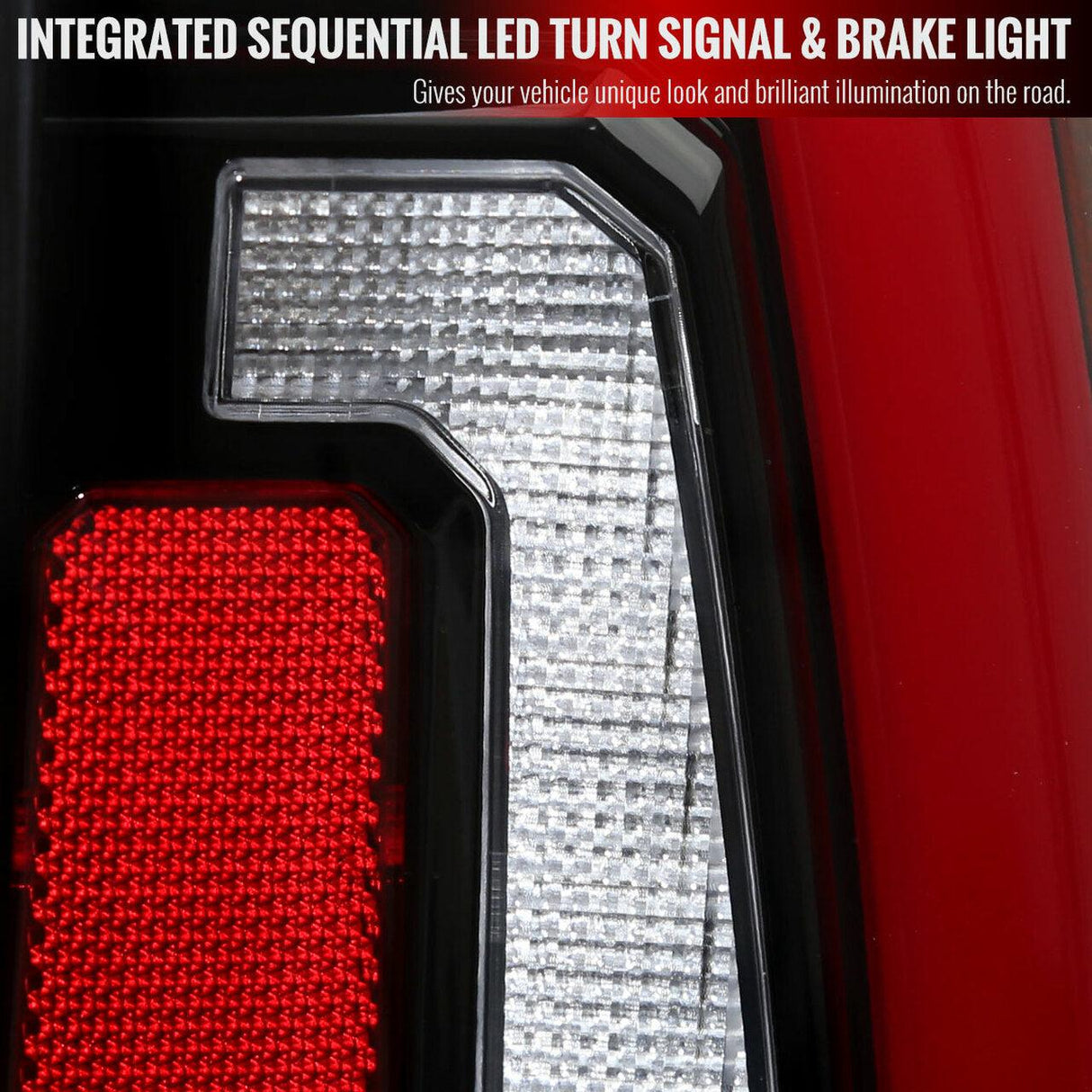 Spec-D LED Tail Lights Tahoe Suburban Yukon (07-14) Sequential - Black / Smoke / Red