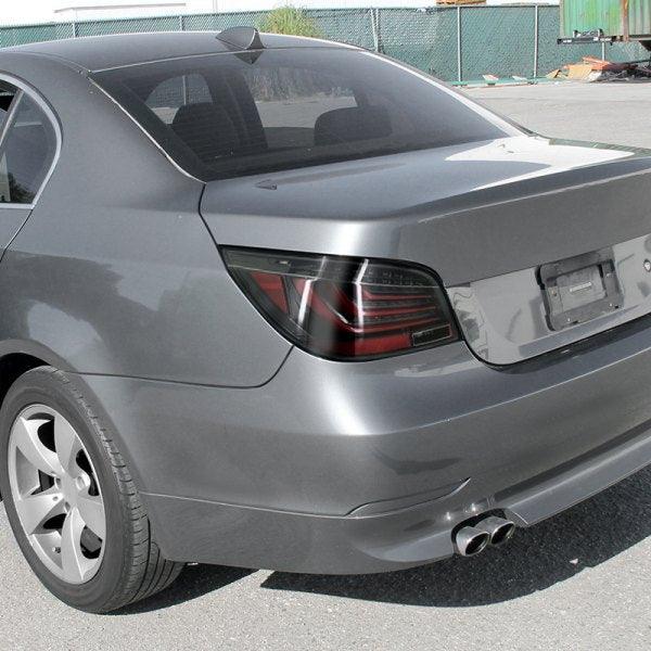 LED Tail Lights BMW E60 5 Series (04-07) Red / Chrome / Black - K2 Industries