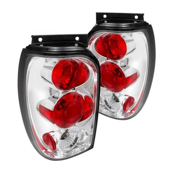 Spec-D Tail Lights Ford Expedition (1998-2001) [Altezza Style] Carbon Fiber / Chrome / Black Housing