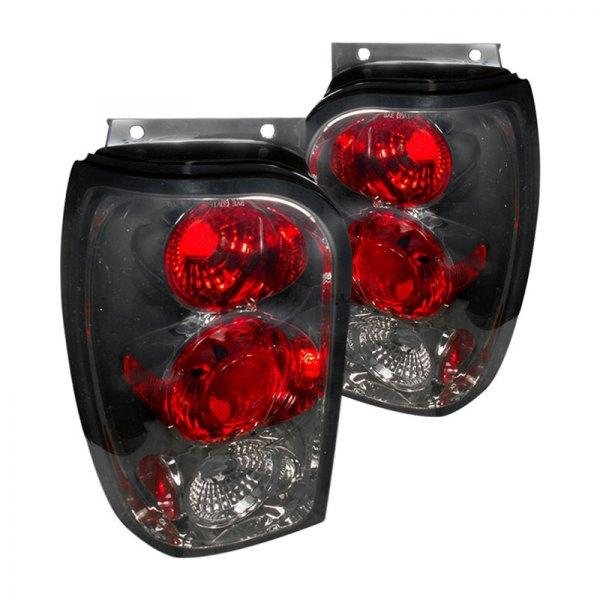 Spec-D Tail Lights Ford Expedition (1998-2001) [Altezza Style] Carbon Fiber / Chrome / Black Housing