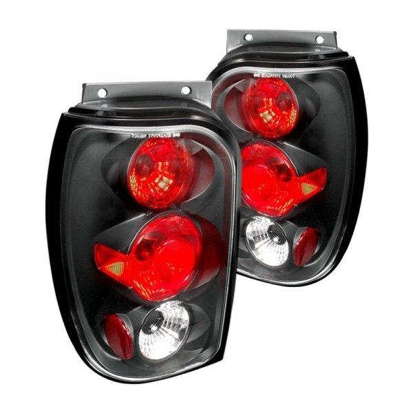 Spec-D Tail Lights Ford Expedition (1998-2001) [Altezza Style] Carbon Fiber / Chrome / Black Housing