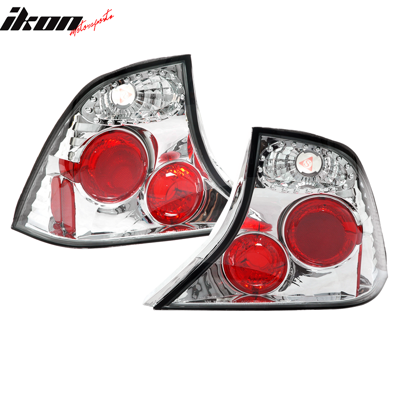 Fits 00-04 Ford Focus Sedan Chrome Altezza Tail Lights