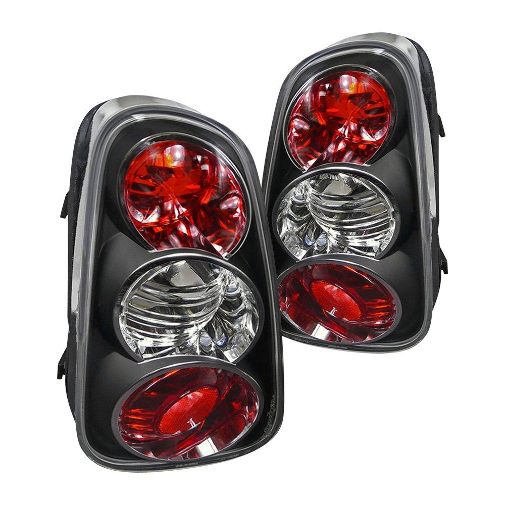 Spec-D Tail Lights Mini Cooper (2002-2004) [Altezza Style] Matte Black Housing/Clear Lens