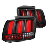 Spec-D LED Tail Lights Ford Mustang SN95 (99-04) Sequential Optional - Clear / Black / Red / Smoked