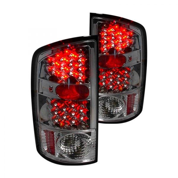 Spec-D LED Tail Lights Dodge Ram (2002-2006) Black / Chrome / Red / Gloss