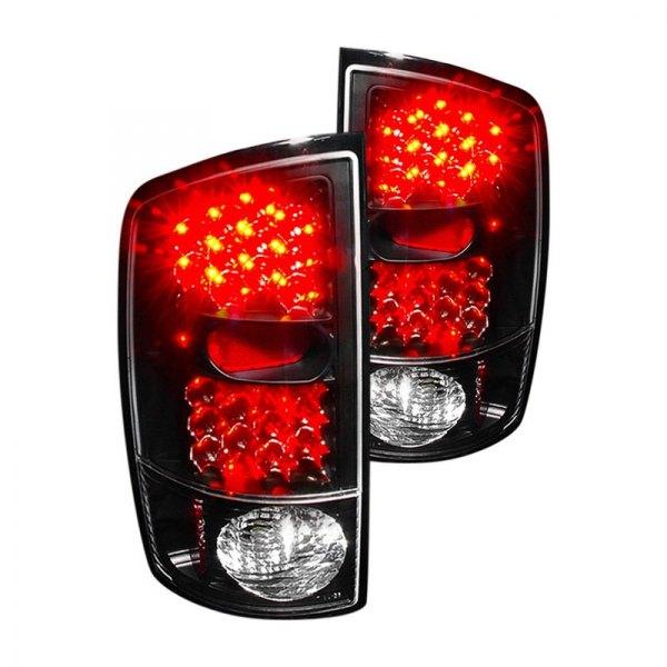 Spec-D LED Tail Lights Dodge Ram (2002-2006) Black / Chrome / Red / Gloss