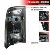 Spec-D Full LED Tail Lights Ram 1500 (09-18) 2500 3500 (10-18) w/ LED Light Bar - Black