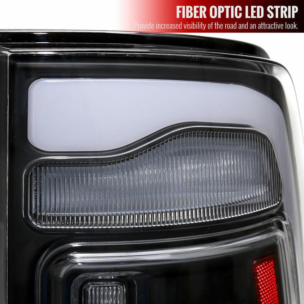 Spec-D Full LED Tail Lights Ram 1500 (09-18) 2500 3500 (10-18) w/ LED Light Bar - Black