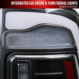 Spec-D Full LED Tail Lights Ram 1500 (09-18) 2500 3500 (10-18) w/ LED Light Bar - Black
