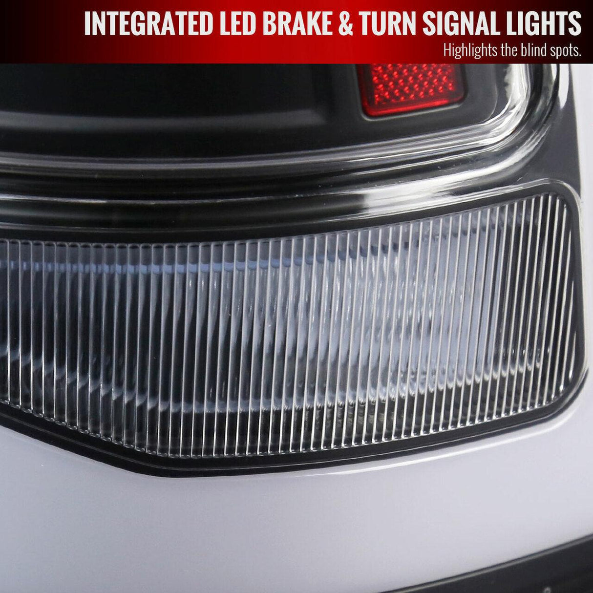 Spec-D Full LED Tail Lights Ram 1500 (09-18) 2500 3500 (10-18) w/ LED Light Bar - Black