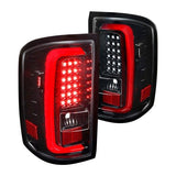 Spec-D LED Tail Lights GMC Sierra (2014-2018) C-BAR - Black / Clear / Smoked / Tinted / Red